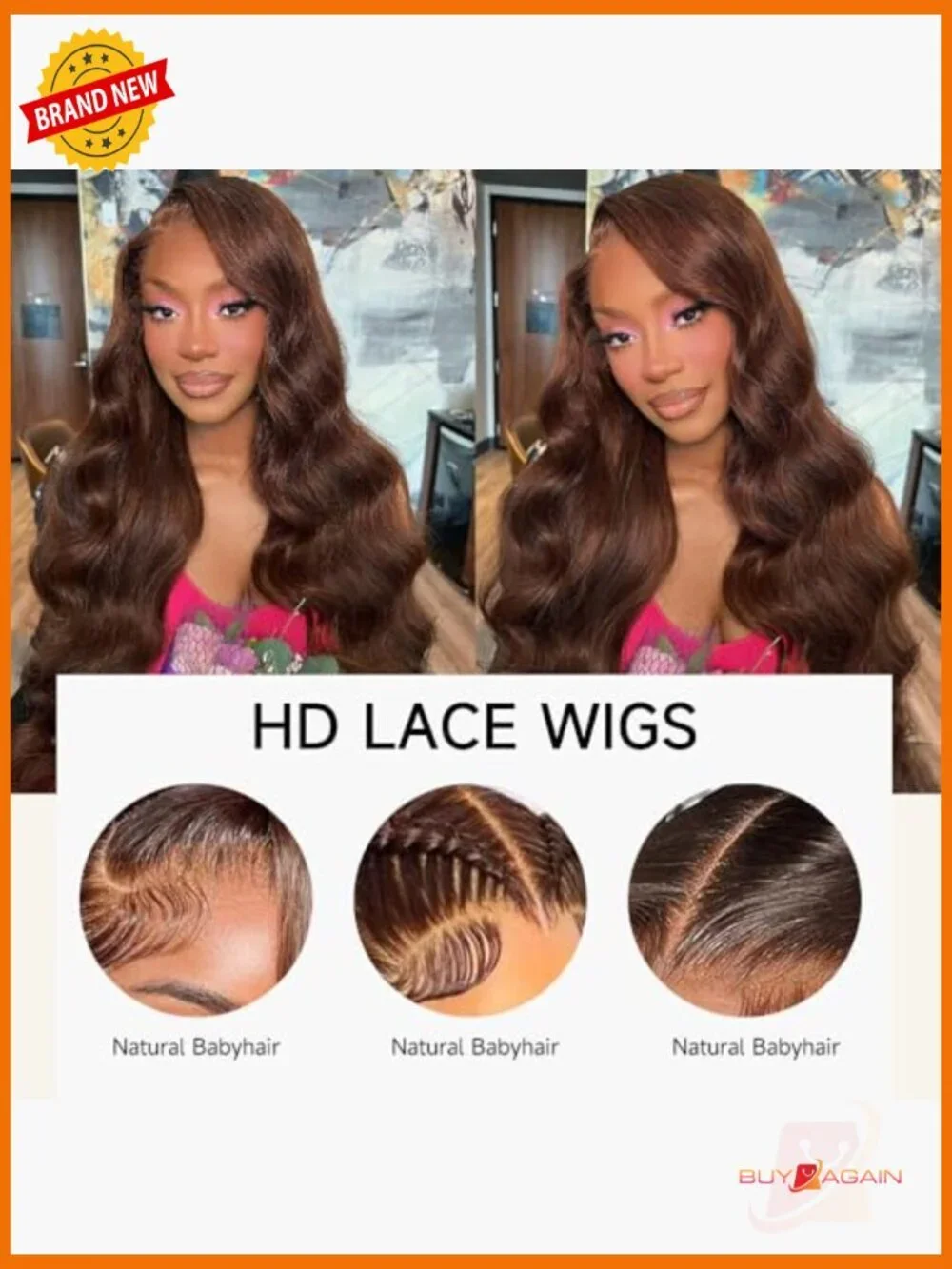 13x4 Body Wave Lace Front Wig 200 Density Human Hair Pre Plucked